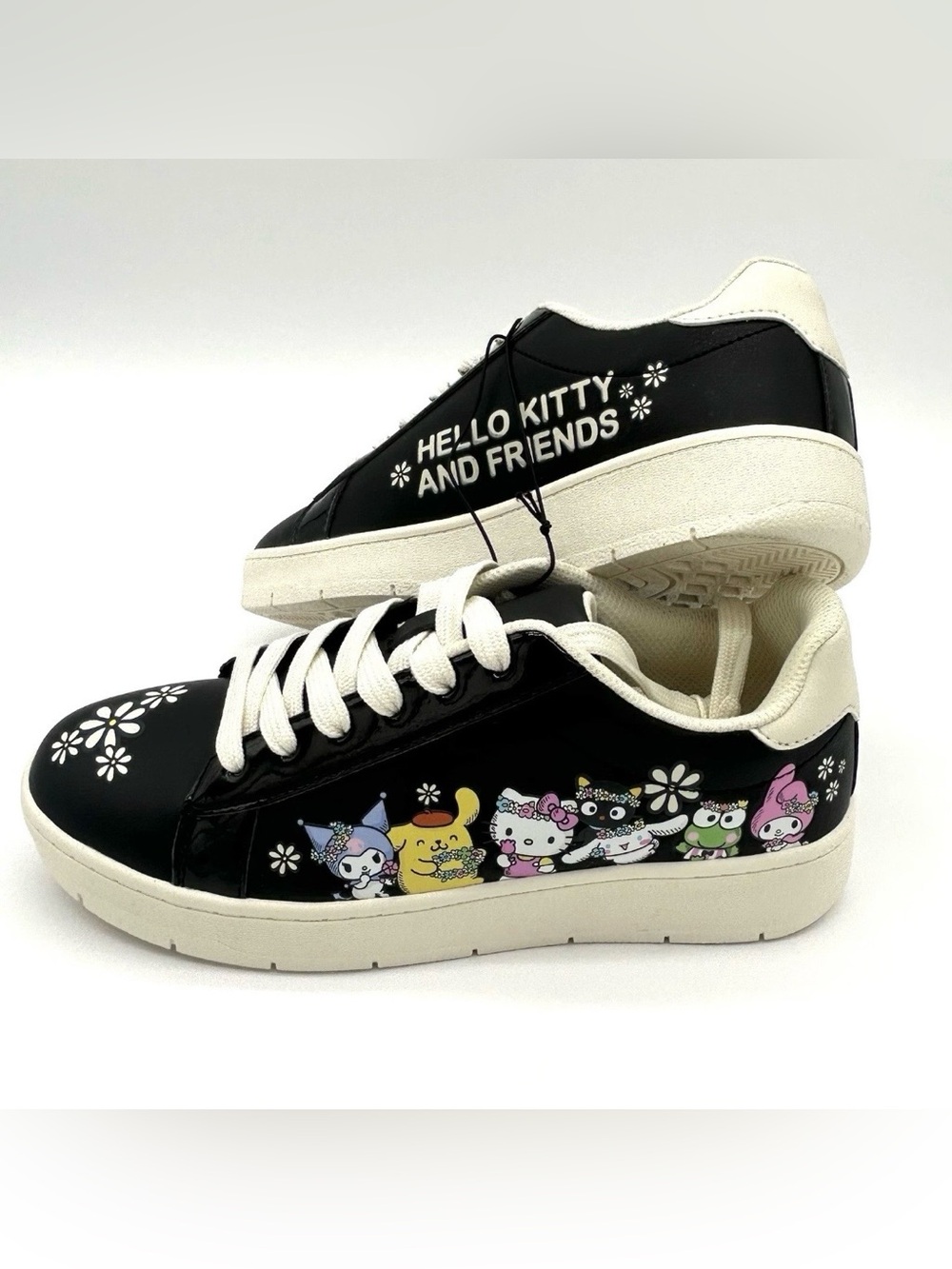 Hello Kitty & Friends Black Sneakers Shoes Sanrio Limited Edition Size 8 NWT